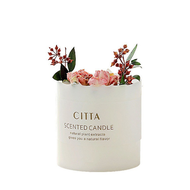 【ส่งจากกรุงเทพฯ 】CITTA เทียนหอมกลิ่นฤดูกาลต่างๆ ไม่จุดก็หอม ยิ่งจุดยิ่มหอม CITTA scented candle aromatic candle soy wax essential oil