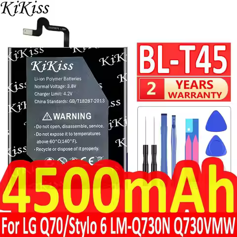 Good Low-Temperature Performance For LG Stylo 6 LM-Q730N Q70 Q730VMW EAC64578501 BL-T45 Safe 4500mAh