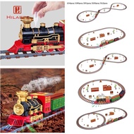 [UsusexaMY] Train Track Set Railway Tracks Set Birthday Party Light and Train Set Electric Train Toy