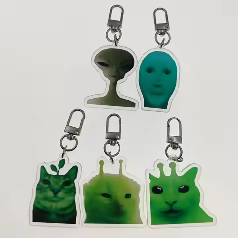 zip zip zap zap zip zip, alien cat meme, Alien keychain, Green Alien Cat Fun Cute Keychain, Backpack