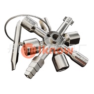 I know Multi function electric control cabinet triangle key wrench elevator water meter valve 10 in 