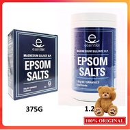 ESENTIEL MAGNESIUM SULPHATE B.P. EPSOM SALTS 375G / 1.2KG / FINE FOODS EPSOM SALT