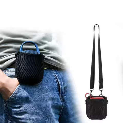 EVA Carrying Case For JBL GO5/GO4/CLIP5 Speaker Mesh Crossbody Bag Storage Protection Waist Bag Audi