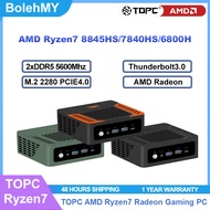 TOPC Ryzen7 Series AMD R7-8845HS/R7-7840HS/R7-6800H DDR5 5600Mhz PCIE4.0 Thunderbolt Gaming MINI PC