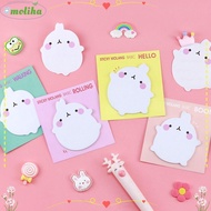 MOLIHA 8 Pads Cute Rabbit Sticky Notes, Paper Cartoon Kawaii Sticky Notes, Colorful Funny Self-Stick