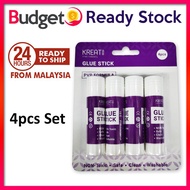 📣Budget Stock 4pcs Set PVP Glue Stick White Glue Gam Pekat Sekolah 10g (E061) 📣