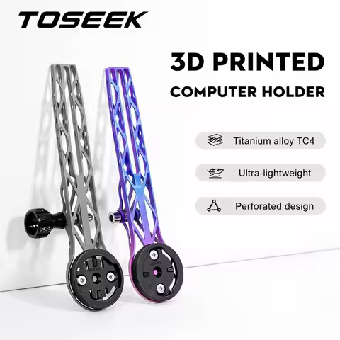 TOSEEK Titanium Alloy 3D Printed Computer Holder Bike Speedometer Mount Bicycle Stopwatch Bracket Fo