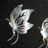 Lacquerware Shell Inlay Butterfly No.33 Night Glow Green Shell Traditional Handmade Craft Shell Inla