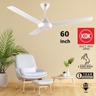 KDK K15V0 Ceiling Fan 60 Inch White Kipas Siling Regulator