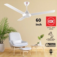 KDK K15V0 Ceiling Fan 60 Inch White Kipas Siling Regulator 5 SPEED
