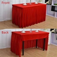 Table cover uk 140 x 50cm Height 70/75cm (3 Sides) Velvet Fabric Material/Party Table cover/Teacher 