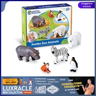 [sgstock] Learning Resources LER0788 Jumbo Zoo Animals 7-3/4 L x 4 W in - [Jumbo Zoo Animals] []