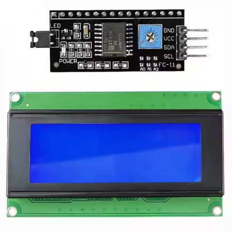 LCD2004 2004 LCD Module Blue Green Screen 20X4 Character LCD Display IIC I2C Serial Interface Adapte