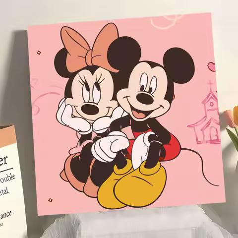Disney DIY Acrylic Paint By Numbers Minnie Mouse Creative Hobbies Painting By Numbers Cartoon Home D