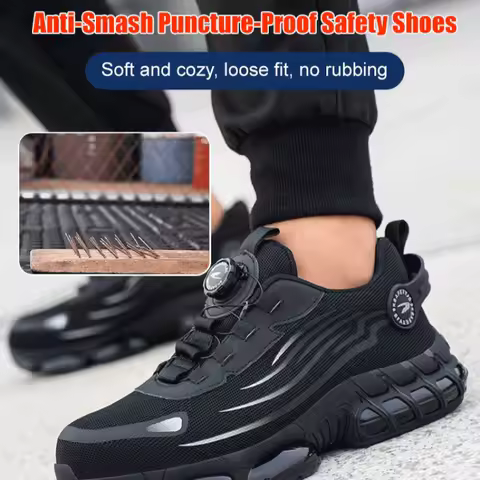 Safety shoes antismash labor protection knob antipuncture safety shoes