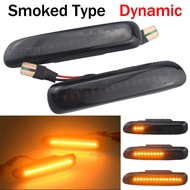 2pcs Sequential Flashing LED Turn Signal Side Marker Light For BMW 3 Series E46 Sedan Coupe Wagon Co