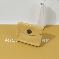 dompet perempuan kecil beg dompet perempuan F First Layer Cowhide Buckle Coin Purse