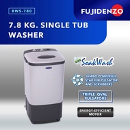 Fujidenzo 7.8 kg Single Tub Washing Machine BWS-780 (Gray)