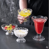 Home Home Fruit Salad Cup Transparent Glass Milkshake Cup Creative Dessert Cup Home Juice Cup Glass