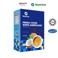 Nutrivo Keto Premix Coffee White Americano with MCT Oil 21g x 12's | HALAL Best Farm Instant Coffee