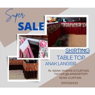 SKIRTING TABLE TOP,PEJABAT,MEJA GURU, ❤️READY MADE❤️