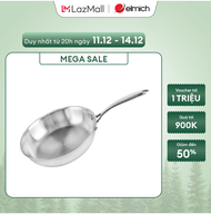 (SALE TẾT)Chảo inox 3 lớp nguyên khối Elmich Trimax EL-3846OL size 24cm