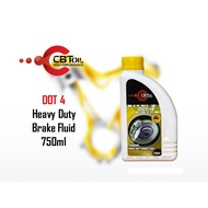 CBT OIL - DOT 4 Brake Fluid DOT-4 Minyak Brek - 750ML