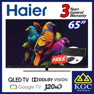 (Free Ship) Haier 65" QLED 4K HDR UHD 120HZ Android TV H65S900UX [Free Wireless Keyboard &amp; Mouse]