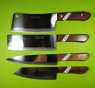 ชุดมีดทำครัวกีวี Kiwi 4 เล่ม มีดเชฟ มีดครัวใบมีดสแตนเลสคมไม่เป็นสนิมด้ามไม้สวยงาม Kitchen Knives Kiwi set 4 pcs no 173 288 22 835 Stainless steel Blade Wood Handle Cooking Knife