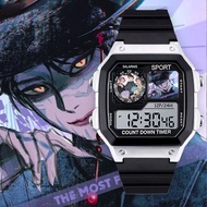 Kpop The Witch Hunter Group Sacha Saga Same Style Electronic Watch Two-Dimensional Student Can Time 