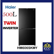 HAIER HM606SKMY 500L IVT 4 DOORS FRIDGE-BLACK METAL