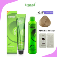 Bremod Hair color Ash Blonde 10.13  Need to Bleach the hair  Hair colour 100 ml With Oxidizing Cream