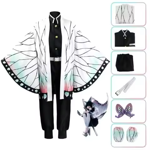 Shinobu Adult Kids Kochou Anime Cosplay Costume Kanae Cosplay Clothes Butterfly Clip Women Uniform S