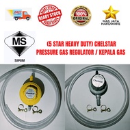 (HEAVY DUTY/SIRIM ) CHELSTAR Low &amp; High Pressure Gas Regulator / Gas Pipe / Gas Hose free clamp Ring / Kepala Gas Dapur