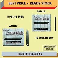 CUTTER BLADE -(1 TUBE) / 5'S BLADES / CUTTER BLADE / SMALL / LARGE