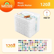 Mizoo ปากกาอะคริลิค 12/24/36/48/60 สี ปากกามาร์กเกอร์อะคริลิค Acrylic marker pen เขียนบนเกือบทุกพื้น