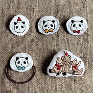 【Q-cute】節慶系列-聖誕節-熊貓&amp;熊-髮圈/別針