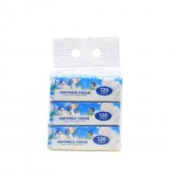 Excue Soft Pack Facial Tissue 2-Ply Value 3-Pack