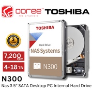 TOSHIBA INT HDD N300 NAS 3.5" SATA INTERNAL DESKTOP PC HARD DRIVE HARD DISK WITH 7,200 RPM ROTATIONA