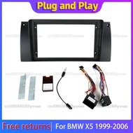 9"Car DVD Multimedia Navigation Panel Frame for BMW 5 Series E38 E39 E53 X5 Car Radio Stereo Instru