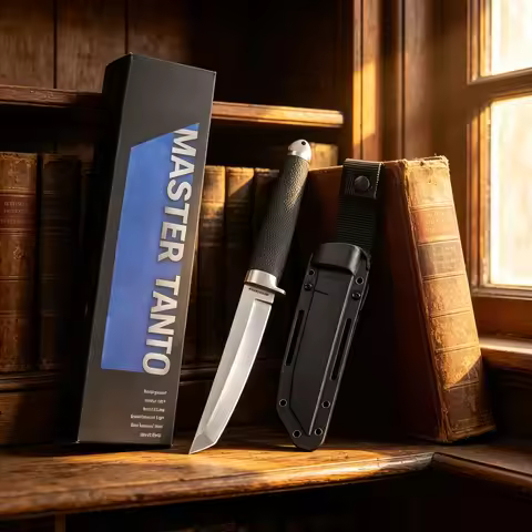 13PBN MASTER. TANTO, a martial arts series outdoor knife, made of D2 steel, for camping and emergenc