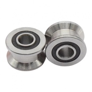 2PCS T22 Groove Track Pulley Bearing Sliding Rollers Bearing Steel 8x22 5x14 5mm