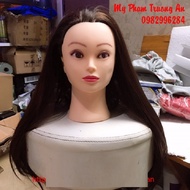 Đầu manocanh chịu Nhiệt độ học làm tóc bới tóc cô dâu