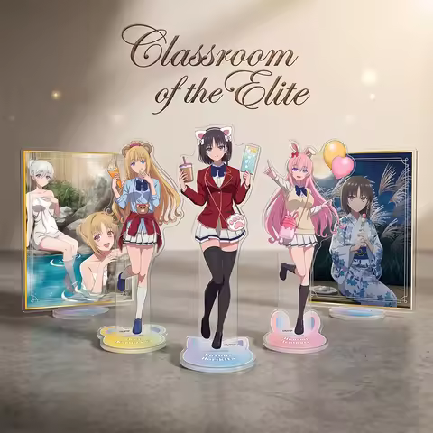 Classroom of the Elite Theme Park Ver 15CM Double Sided Acrylic Stand Keychain 2026 New Anime Stand 