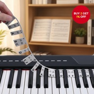 Silicone Beginner's Note Guide for Trimmable Electronic Piano Keyboard 61 Key Five Line Music Stick