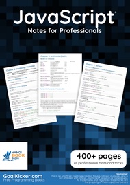 S&aacutech JavaScript Notes for Professionals