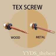 tex screw self tapping screw tek screw for wood and metal（100pcs