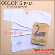 PUTIH Swan Shogunavo Brand T-Shirt | Swan Shogunavo Men's T-Shirt Swan Brand Type Premium Plain White - Dyarshop