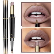 XIRUJNFD 16 Warna Set Lipstik dan Pensil Bibir Tahan Lama, Pensil Bibir dan Lipstik Dua Fungsi, Lips