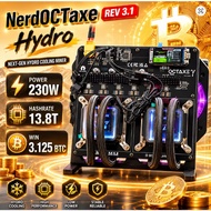 NerdOCTaxe Rev3.1 Hydro 13.8T 230W BM1370 Asic Chip Open Source Bitcoin Miner With MeanWell PSU